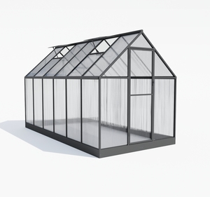 Invernadero Pequeño y Sostenible de Policarbonato Multi-Span <span class=keywords><strong>para</strong></span> Cultivo de Flores al Aire Libre, Paneles Verdes de PC - Product Image 1