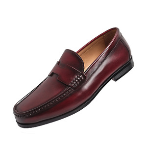 Zapatos de frijol informales de negocios para <span class=keywords><strong>hombre</strong></span> de marca de moda de estación europea, <span class=keywords><strong>mocasines</strong></span> de cuero ligeros y cómodos sin cordones, sólidos para - Product Image 1