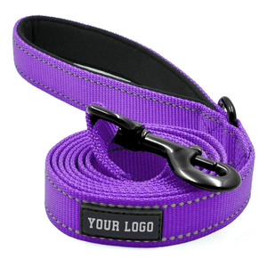 Benutzer definierte Haustier produkte Langlebige <span class=keywords><strong>6</strong></span> Fuß reflektierende geflochtene Nylon-Hunde leinen mit Logo - Product Image 3