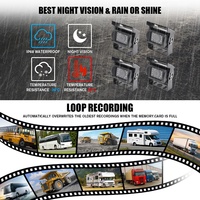 Système de sécurité vidéo 4K BSD 360 pour voiture, caméra de recul pour camion, écran de surveillance, kit DVR AHD robuste