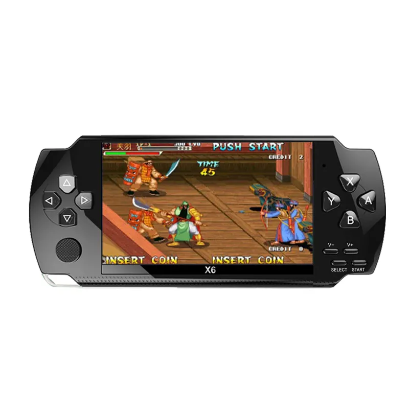 x6 handheld game10000+Games console 4.3 inch screen 128 bit 8gb for camera video e-book retro game console handheld