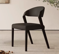 Chaise de salle à manger moderne de qualité supérieure en bois massif avec coussin en tissu et éponge pour hôtels, écoles, cafés, cantines