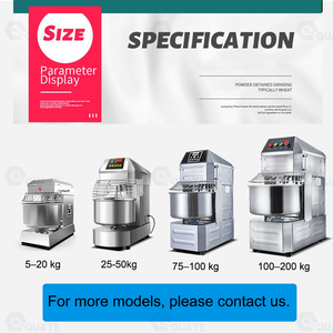 Impastatrice a Spirale Commerciale <span class=keywords><strong>per</strong></span> Preparazione Efficiente di Impasti <span class=keywords><strong>per</strong></span> <span class=keywords><strong>Pizza</strong></span> e Pane in Panetterie e Produzione Alimentare - Product Image 2