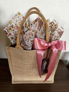 Bolsa de Yute Personalizada con Logotipo, 30*22*13cm, Interior Laminado Impermeable, Asa de Cuerda, para Playa, Compras, Regalos de Boda, Festividades, Imprimible - Product Image 3