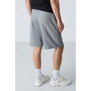 Pantalones cortos básicos para hombre de algodón gris melange, gruesos, suaves, con textura y ajuste estándar - 81277 - Gb melange - Product Image 6