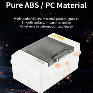 Boîtier de distribution <span class=keywords><strong>électrique</strong></span> en plastique pour intérieur, 4 voies, OEM, panneau de distribution <span class=keywords><strong>électrique</strong></span>, accessoires <span class=keywords><strong>électrique</strong></span>s, disjoncteur, boîte de protection MCB - Product Image 5