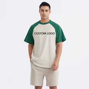 High Quality Woven Screen Print 100% Cotton Heavyweight Oversized Streetwear Ringer Custom Anti-Pilling Men T-Shirt - Product Image 1