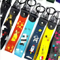 Vente en gros populaire Anime Vintage Mousqueton Porte-clés US Basketball Football Club Design Culture Imprimé Métal pour Boucle Dessin Animé