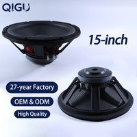 Haut-parleur 15 pouces, bobine vocale 65 mm, aimant en ferrite 170 mm, subwoofer, système audio professionnel, woofer médium-basse