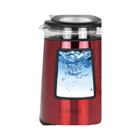 Bouilloire électrique sans fil à double paroi en verre de 1,7 L avec théière, 1500 W, fonction maintien au chaud, base rotative à 360°, utilisation domestique manuelle