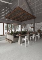 Carreaux de porcelaine effet terrazzo modernes et élégants - Améliorez votre espace de vie, votre salle à manger et vos zones scolaires