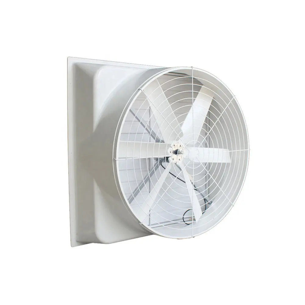 Ventilateur d'extraction de ventilation FRP KZ-650 avec lame en aluminium et zingage Ventilateur industriel en fibre de verre