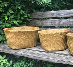 Macetas Plegables Multifuncionales Portátiles AAA99 para Plantas y Flores, Hechas a Mano, de Paja, para Almacenamiento - Product Image 2