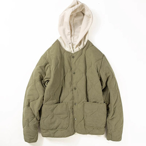 Cappotto a sbuffo trapuntato retrò da <span class=keywords><strong>uomo</strong></span> 100% <span class=keywords><strong>capispalla</strong></span> caldo con giacca da lavoro a rombi senza colletto - Product Image 3