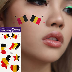 Tatuaje Temporal de Fútbol con Color Personalizado, Tatuaje Deportivo de la Bandera de Sudáfrica, Tatuaje Facial, Pegatinas Corporales Falsas, Pegatinas de <span class=keywords><strong>Tatuajes</strong></span> Deportivos - Product Image 5