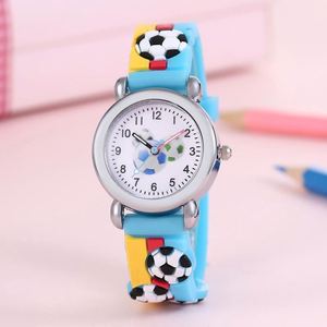 Fashion 3D Cartoon Black Football Children's Watch Student Child Birthday Gift Watches for Kids Watch <b>Clock</b> - Product Image 1