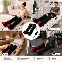 Ceinture de photothérapie LED pour les jambes, 660nm 850nm 940nm, lumière rouge et infrarouge pour soulager les douleurs articulaires, la récupération musculaire et l'arthrite