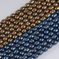 Vente en gros de brins de perles de riz d'eau douce naturelles de 10-11 mm pour la fabrication de bijoux