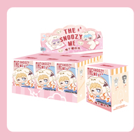 En stock : Breloque de sac 12 cm, Peluche porte-clés Miiloo's the Snoozy Me, Boîte surprise mystère pour enfant et adulte