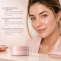 Masque Hydrogel pour les Yeux au Design Populaire Rose, Acide Hyaluronique, Fraise, Hydratant, Éclaircissant, Anti-Cernes, Anti-Teint Terne, Soin des Yeux
