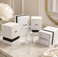 Boîte cadeau de luxe personnalisée en carton rigide magnétique haut de gamme pour flacon de parfum et huile essentielle, gaufrage, emballage de luxe recyclable et antichoc
