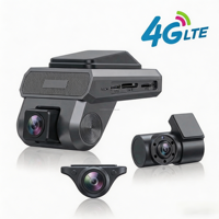 Caméra embarquée 4G LTE 3 canaux AI 1080P HD DMS avec 3 objectifs WDR, GPS/WiFi intégrés, ADAS, vision nocturne