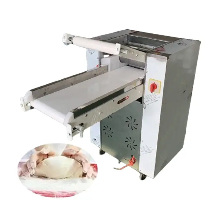 Home Use Electric Roller Dough Pressing Making Machine YMZD350 Full Automatic Stainless Steel Pastry Dough Roller Sheeter