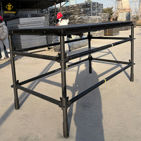 Plateforme de scène modulaire carrée en acier à bords surélevés, robuste, capacité de charge de 1000 kg, pour festivals et spectacles