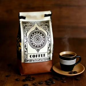 Sachets de café biodégradables et recyclables personnalisés avec logo imprimé, durables, en plastique, avec fermeture éclair et valve, pour aliments, conserves et chewing-gums - Product Image 3