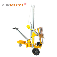 CNRUYI Nouveau Mini Ventouse Manuelle pour Verre 200/400kg, Certifiée CE, Hauteur de Levage 3m, Rotation 360°, Garantie 2 Ans