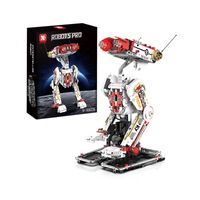 1034 Pièces Blocs de Construction Techniques en Plastique Robot Interplanétaire Modèle DIY Kit de Petites Particules à Assembler Lumières Rouges