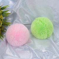 Jouet à presser en forme de boule de cheveux couleur macaron, en TPR souple, boule sensorielle hérisson extensible, jouet anti-stress pour enfants, idéal pour les fêtes
