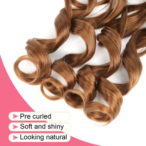 Vente en gros à bas prix – Cheveux synthétiques ondulés au crochet de 24 pouces, 150g, résistants à la chaleur, pour tresses françaises - Product Image 4