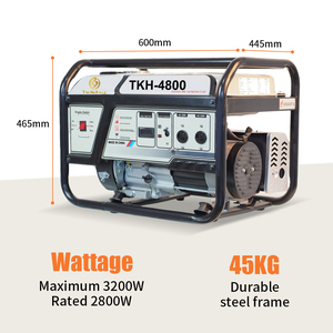 Portable TieKeHan TKH-4800 Single-Phase 2.8kW 3.2kW 4-Stroke Inverter Generators Air-Cooled Engine <b>Gasoline</b> 15L Fuel Tank - Product Image 2