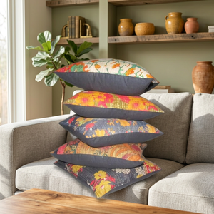 Cojín Kantha de diseñador hecho a mano y colección de fundas de almohada vintage mejor calidad precio al por mayor - Product Image 4