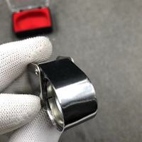 High-quality 30x Folding Metal Diamond Jewelry Identification Glass Lens Magnifying Glass