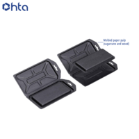 Boîte moulée en pâte recyclée haut de gamme, antistatique, personnalisable, pour étuis de téléphone, ordinateurs et appareils photo, 100 % biodégradable, couleur personnalisée, vente en gros