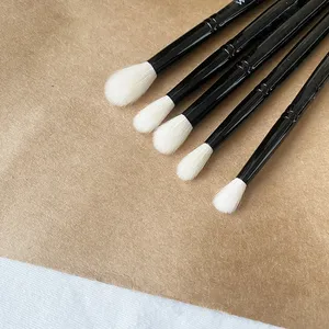 Pinceles para sombra de ojos WG, pincel para difuminar el contorno de la ceja y el nariz, herramientas cosméticas con pelo natural de cabra - Product Image 5