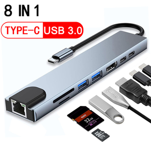 Base de Conexión USB-C 8 en 1 de Grado Profesional con Salida 4K, Transferencia de Datos de Alta Velocidad, Soporte para Micro SD, en Existencia - Product Image 5