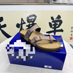 Sandales Birkenstockes en cuir à semelle en liège, nouvelle collection <span class=keywords><strong>homme</strong></span> et femme, tendance, sabots en cuir, mules personnalisées, vente chaude - Product Image 2