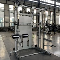 Machine de gymnastique 3D Smith pour entraînement à la force, équipement de fitness à domicile, câble d'alimentation croisé, Squat Rack