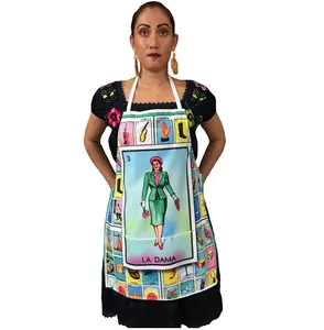 FREE SAMPLE Mexican Unisex Apron Party Kitchen Camping Oktoberfest Gardening Apron Durable and stain-resistant adjustable apron