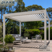Pergola à lames orientables imperméable Jiake avec toit en aluminium réglable pour jardin et patio en Australie, structure d'ombrage extérieure CE OEM/ODM