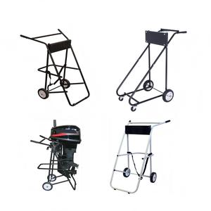 Carretilla de mano de acero de dos ruedas duradera para transporte de motores fueraborda y motores de pesca - Product Image 3