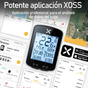 Ordinateur de vélo GPS sans fil avec écran LCD, étanche, écran de 2,2 pouces, autonomie de 33 à 40 heures, connectivité ANT pour cyclistes - Product Image 6