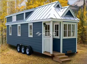 Casa <span class=keywords><strong>Mobile</strong></span> Prefabbricata a 2 Piani per <span class=keywords><strong>Campeggio</strong></span> all'Aperto, Montabile su Auto a 4 Ruote - Product Image 3