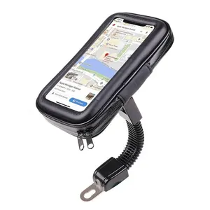 Universal Waterproof Motorcycle Bike Scooter Mobile Phone Holder for iPhone8 7 Samsung Support 5.5-6.3 Inch
