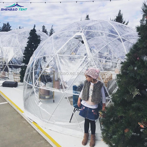 Petite tente sphérique transparente claire de dôme géodésique d'igloo de 4m pour <span class=keywords><strong>louer</strong></span> le restaurant - Product Image 4
