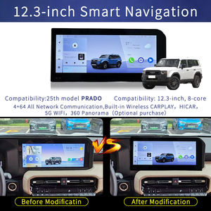 หน้าจอแอนดรอยด์ออโต้ขนาด 12.3 นิ้ว พร้อม Hicar ในตัว รองรับ 5G Wifi มุมมอง 360 องศา สำหรับรถยนต์โตโยต้า ปราโด ปี 2025 รุ่นใหม่ หน้าจอ HD  มีสินค้าในสต็อก - Product Image 3