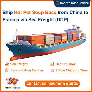 China to Estonia DDP Sea Freight Door to Door <strong>Hot</strong> Pot Soup Base 1688 <strong>Taobao</strong> Sourcing &amp; Consolidation Sensitive Cargo Logistics - Product Image 1